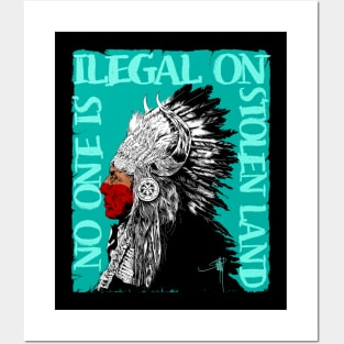 No one is ilegal Posters and Art